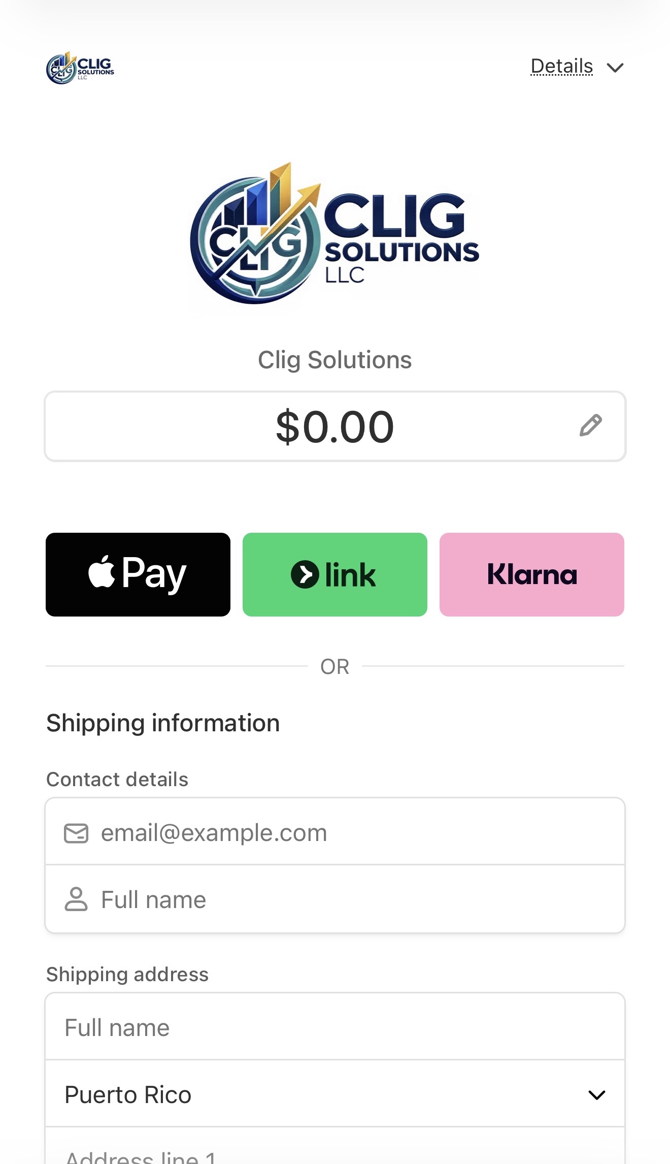 Portal de pago activado: Clig Solutions